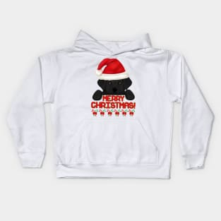 Merry Christmas Black Labrador Retriever Puppy! Especially for Lab owners! Kids Hoodie